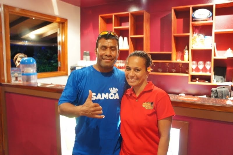 Lolla and Serevi at Koko's Bar, Korotogo, Fiji