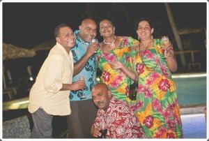 Food and Beverage Staff Andy, Benji, Siteri, Mere and Moses Black