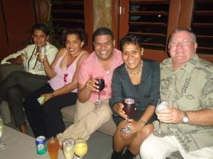 GM Peter Hopgood with staff at Vahavu