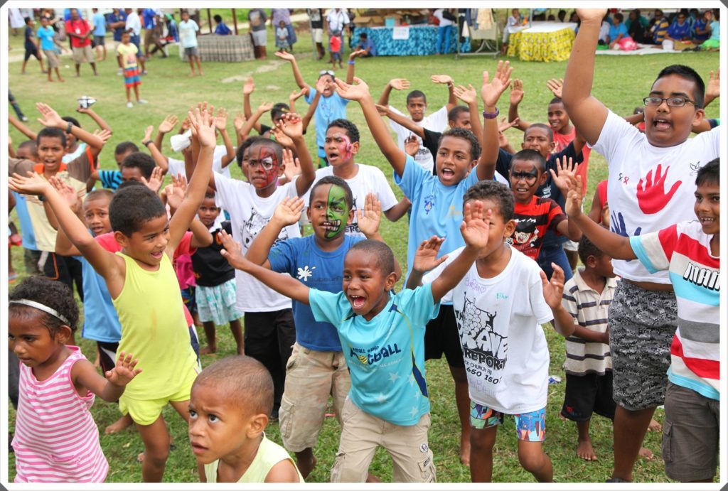 Outrigger Fiji kids enjoying the music