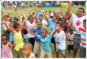 Outrigger Fiji kids enjoying the music