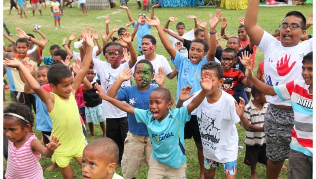 Outrigger Fiji kids enjoying the music