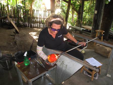 Fiji's one and only glass blowing studio, Hot Glass Fiji