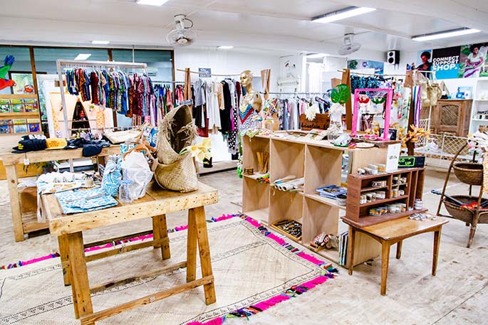The Projects Collective gift shop at Fiji Beachouse, near Namatakula, Nadroga