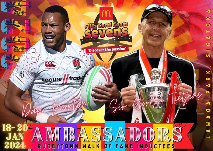 Sir Gordon Tietjens and Dan Norton – McDonalds 2024 Fiji Coral Coast Sevens ambassadors